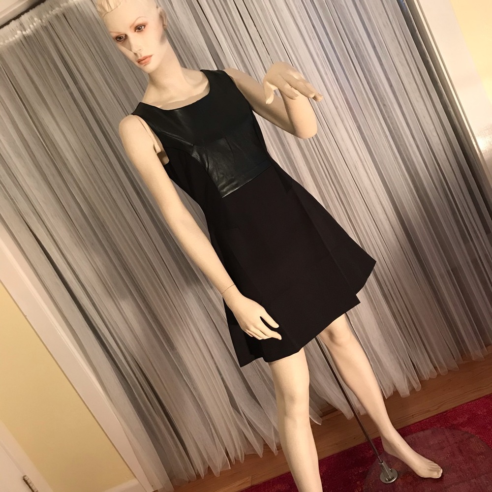 Romeo and Juliet Couture LBD with Faux Leather
